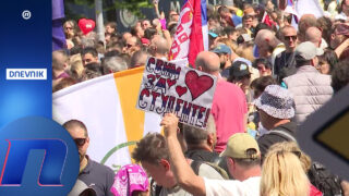 Studenti i sindikati pred Nemanjinom 11, zajedno za dostojanstvo